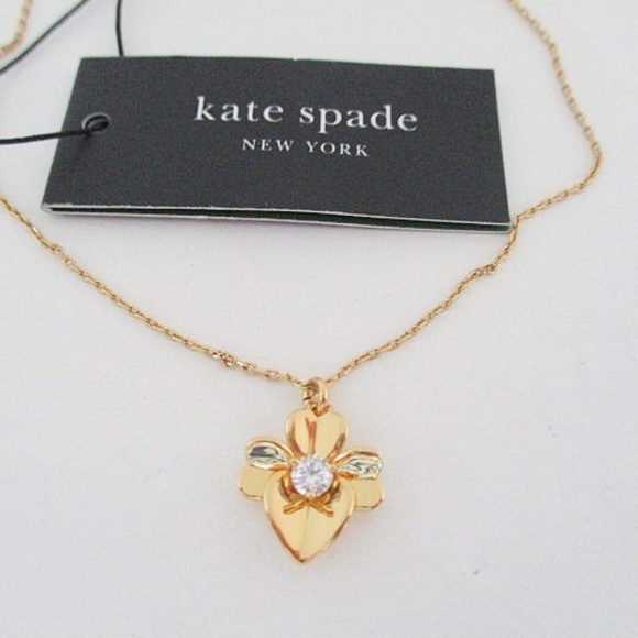 kate spade Jewelry - KATE SPADE Pansy Mini Pendant Necklace